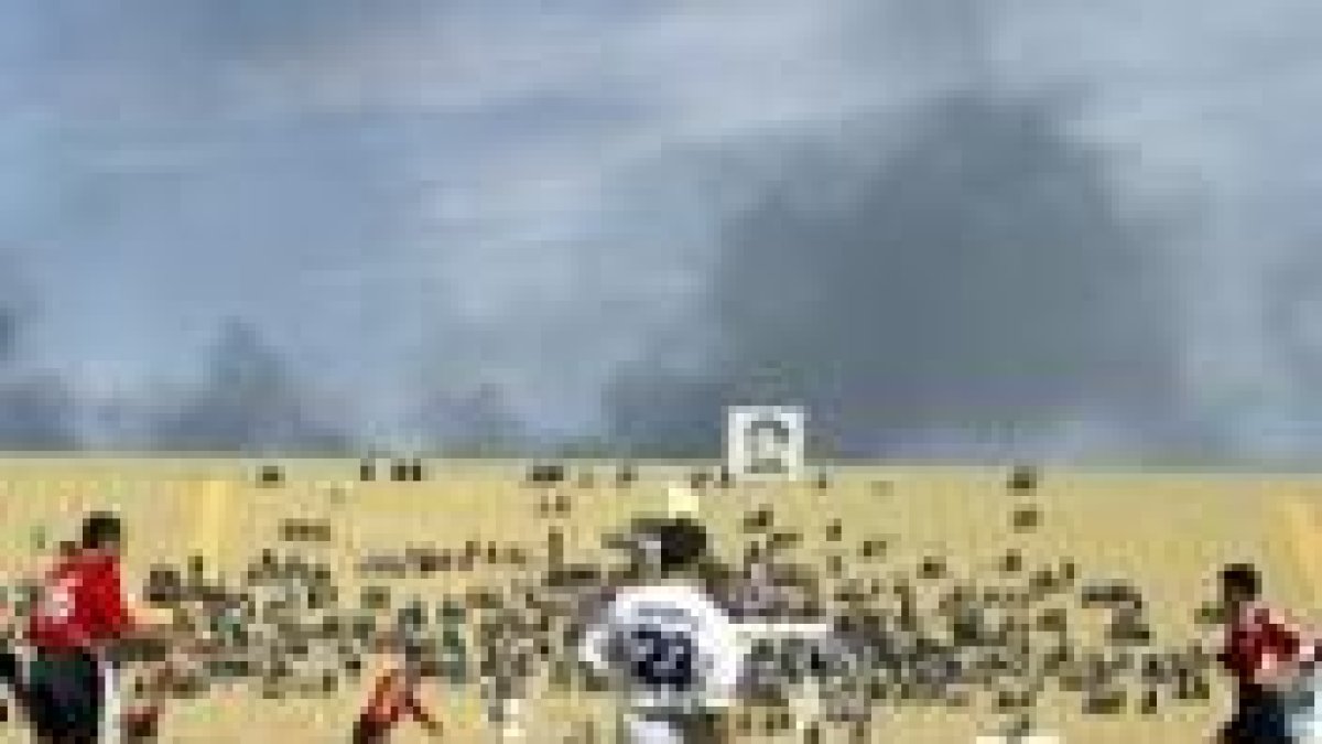 Partido de fútbol celebrado ayer en Bagdad por orden de Udai Huseín