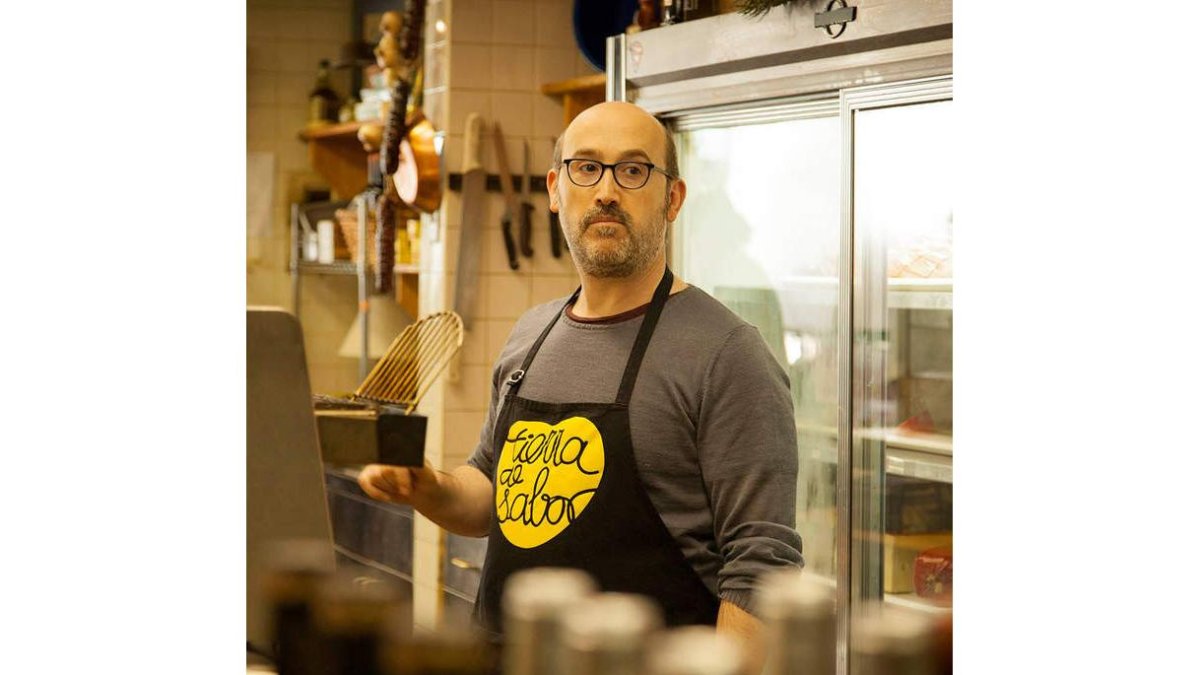 Javier Cámara en la promoción del sello.
