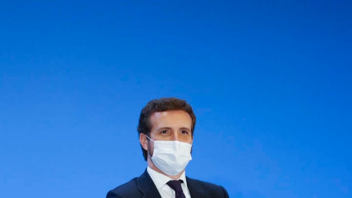 Pablo Casado, hoy. JAVIER LIZÓN