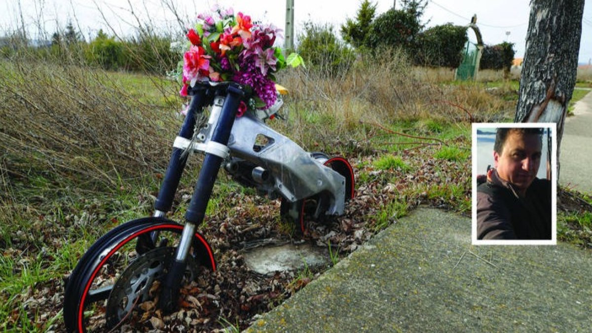 El empresario Jesús Manuel Ferreras Cueto falleció cerca de La Bañeza en accidente de moto. RAMIRO