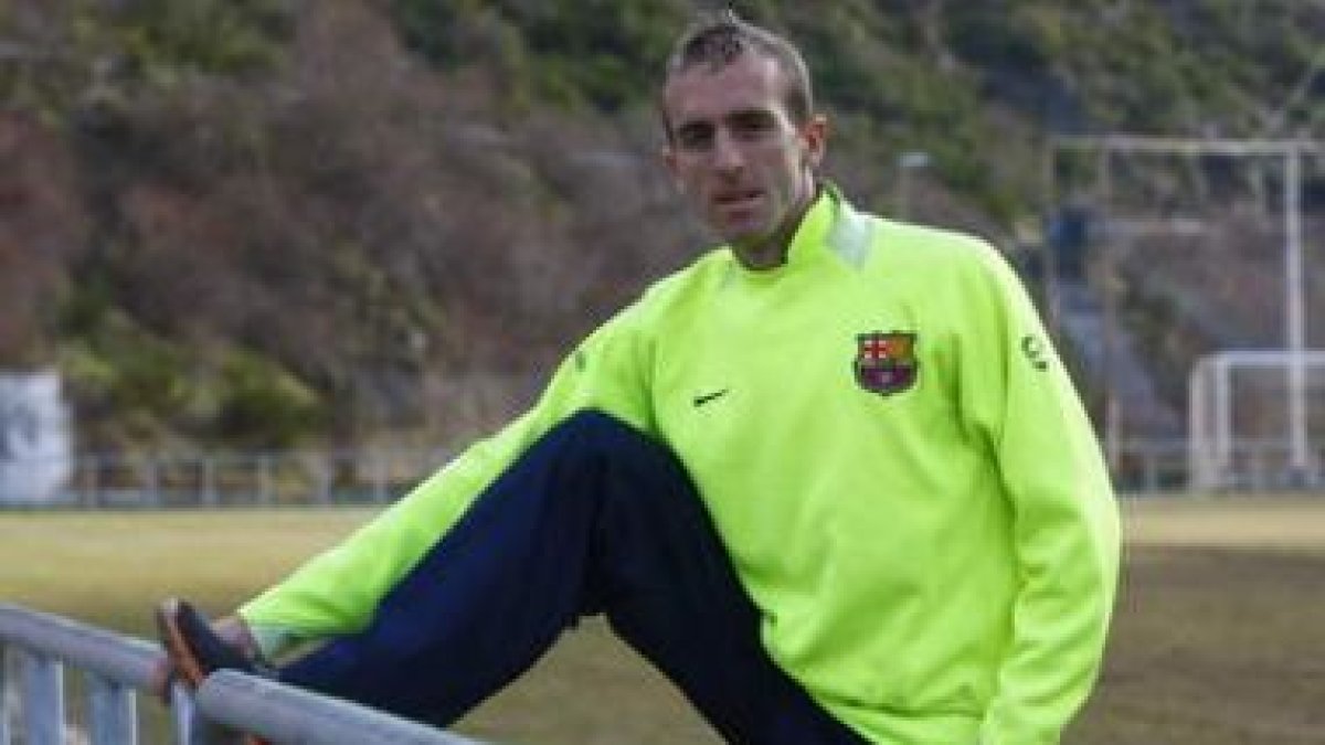 Sergio, en una de sus últimas sesiones de entrenamiento de cara a su reto de batir el récord.