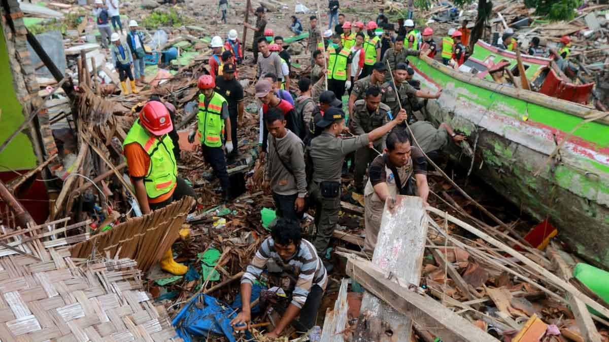 El tsunami ha afectado a una zona muy turística.