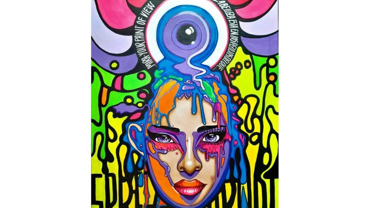 La obra leonesa ‘Sprezzaturart’, que se expone en París. DL