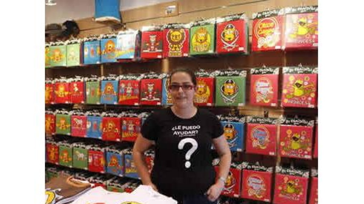 Andrea Alonso, en la tienda de Mundo Goloso.