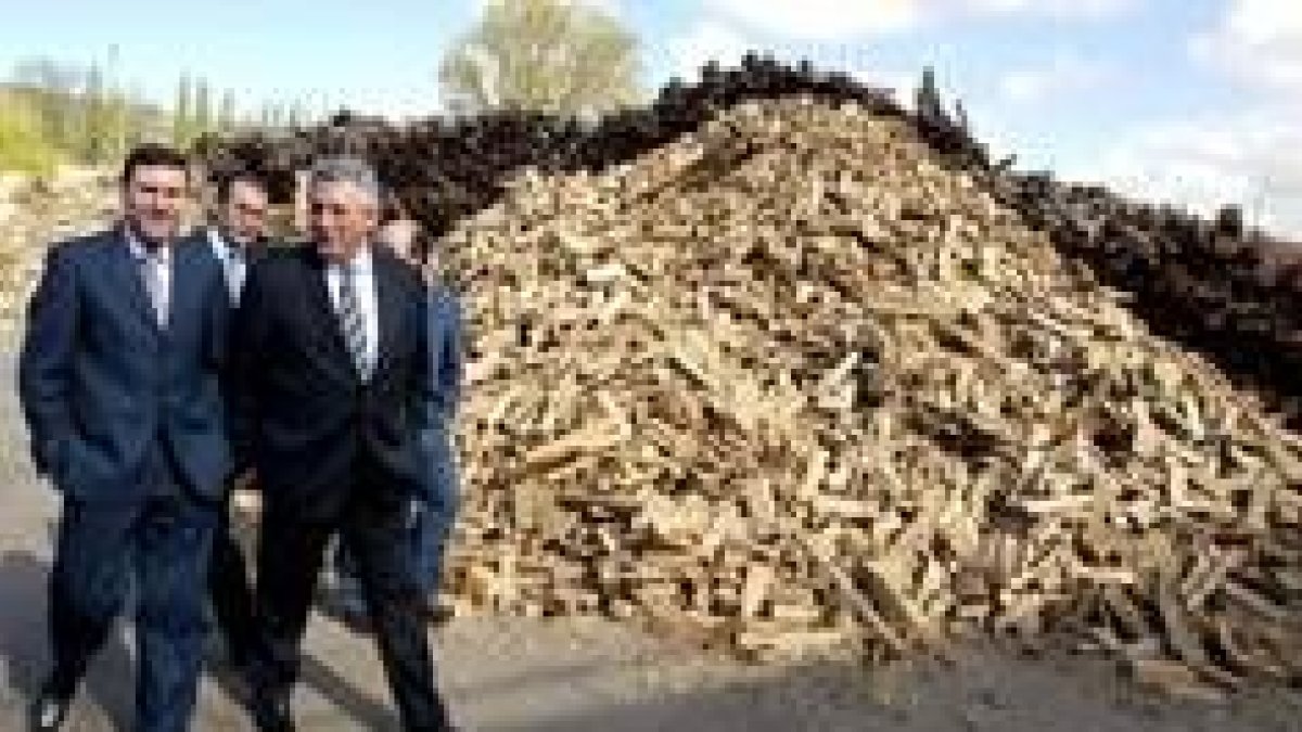 El consejero de Medio Ambiente, Carlos Fernández Carriedo, visitó la fábrica de Tafisa en Valladolid