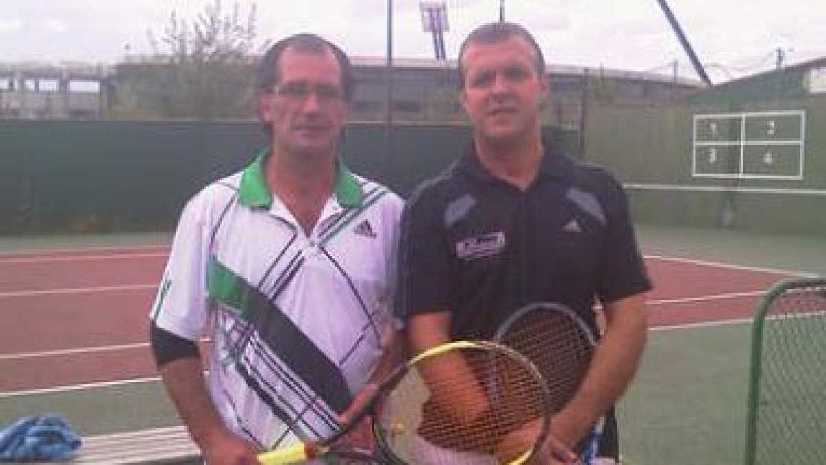 José Prida y Guillermo Díez antes del partido de semifinales.