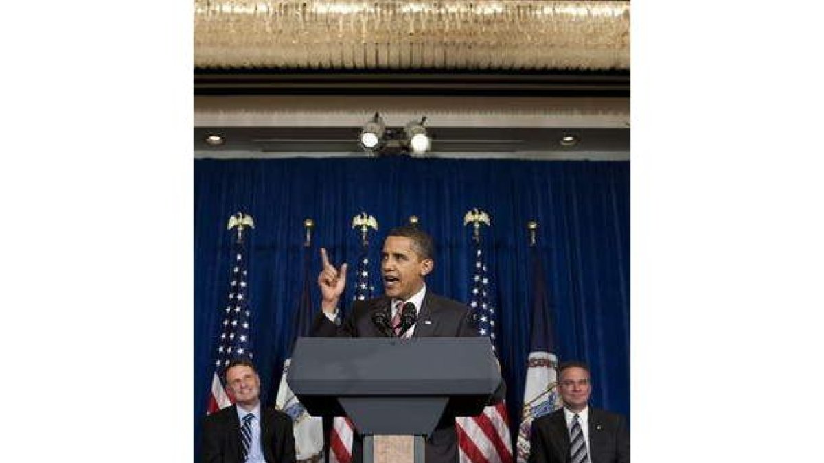 Obama, durante su comparecencia de ayer.