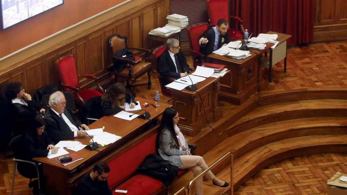 Imagen de una de las sesiones del juicio en Barcelona.