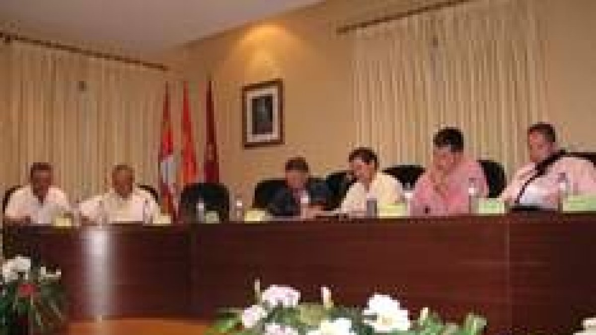 Momento del Pleno en el que se debatió la privatización de la limpieza