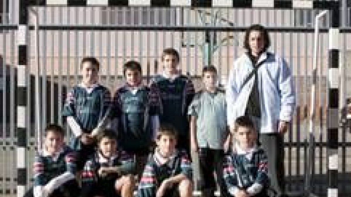 Formación del equipo del San Juan de la Cruz de categoría alevín