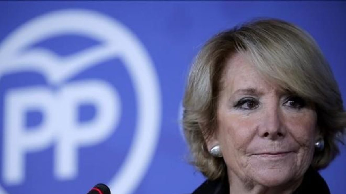 Esperanza Aguirre, expresidenta del Gobierno madrileño.