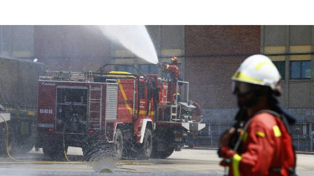 Maniobra de autoprotección contra el fuego