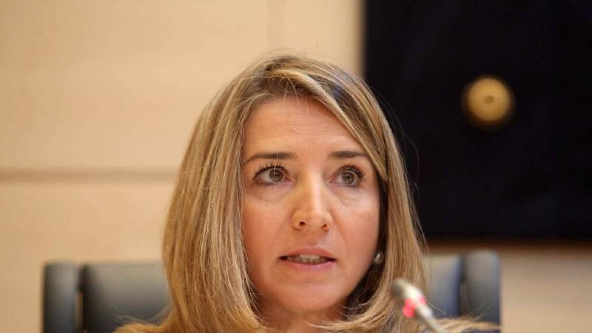 Alicia García comparece ante la comisión de Hacienda.