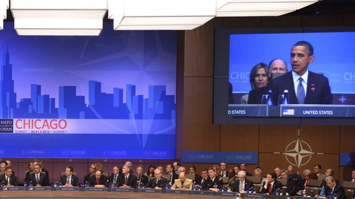 El presidente de EE.UU. durante su intervención.