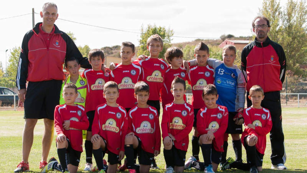 Formación del equipo del San Andrés A que milita en la 1.ª División Provincial Benjamín.