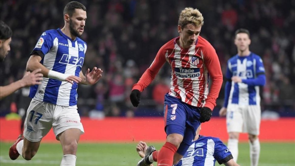 Griezmann, durante el partido del Atlético contra el Alavés del sábado pasado. / GABRIEL BOUYS / AFP