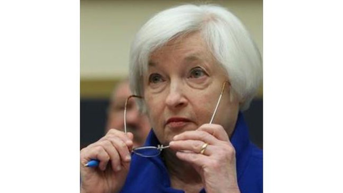 La presidenta de la Reserva Federal, Janet Yellen, ayer, en Washington.
