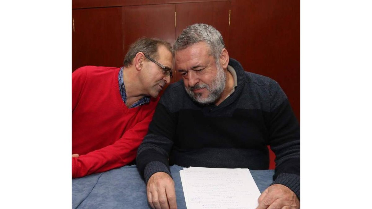 Fernando de la Torre y Juan Antonio Barrio, ayer.