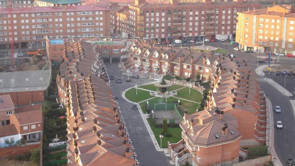 Residencial de viviendas en el área metropolitana de León.