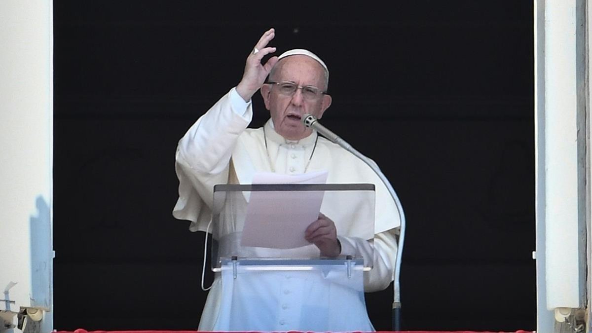 El papa Francisco, este domingo. /