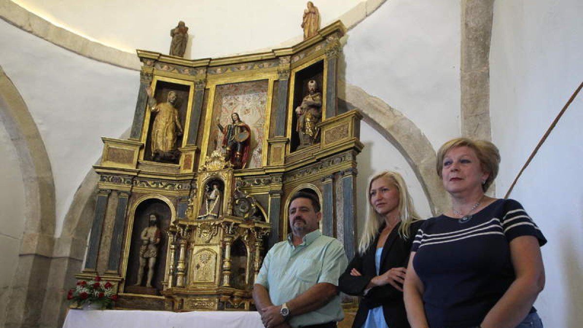Retablo restaurado de la iglesia de Santo Tomás.