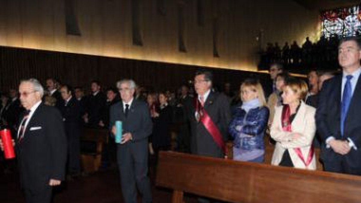 Isabel Carrasco, ayer, en el acto en La Virgen.