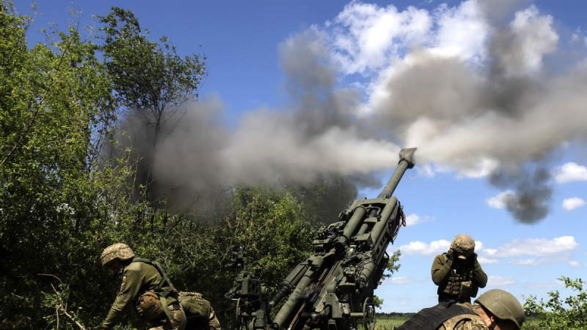 Imagen de los combates que se suceden en la zona de Lugansk. STR