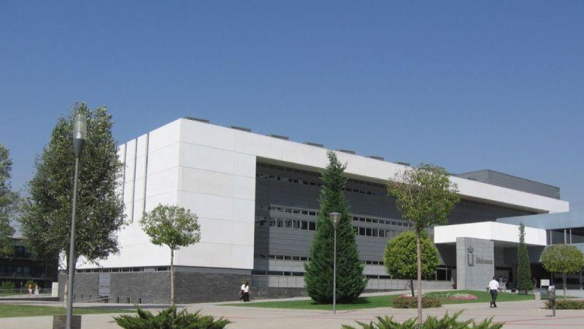 Biblioteca de la Universidad Rey Juan Carlos, en la localidad madrileña de Móstoles.