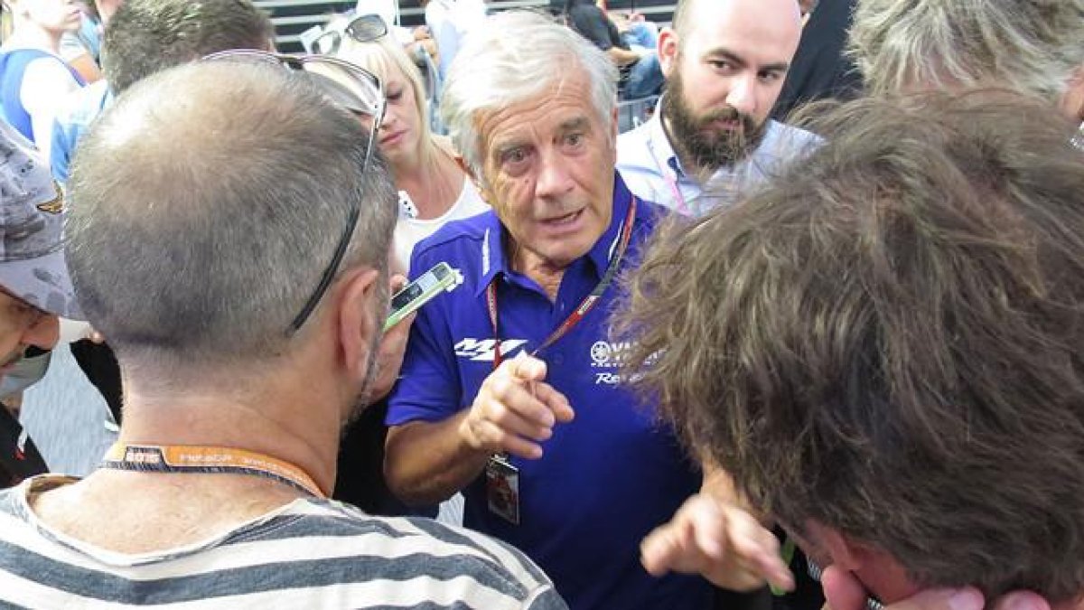 El mítico piloto Giacomo Agostini, en Misano.