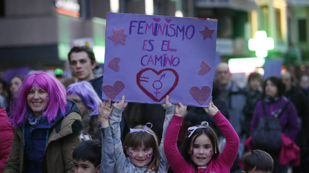 Un momento de la manifestación del 8-M en 2019. JESÚS F. SALVADORES