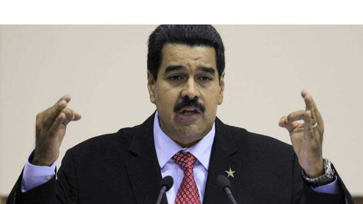 Nicolás Maduro ofrece una rueda de prensa durante su visita a La Habana, en Cuba.