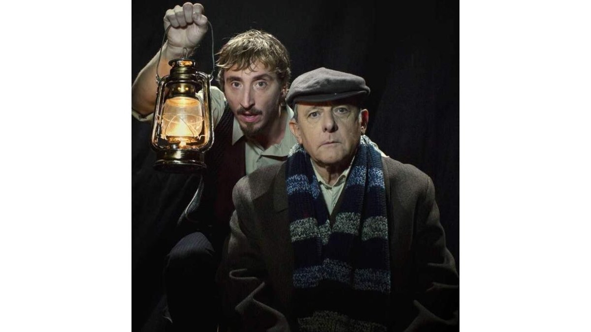 Los actores Iván Massagué y Emilio Gutiérrez Caba.