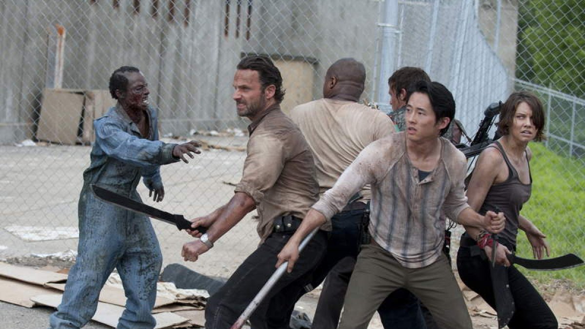 Imagen de una de las escenas de la serie ‘The walking dead’.