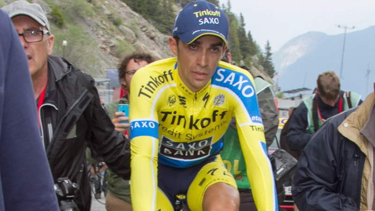 El corredor español, Alberto Contador.