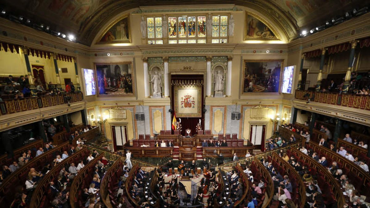 Vista general del Congreso de los Diputados. JUAN CARLOS HIDALGO