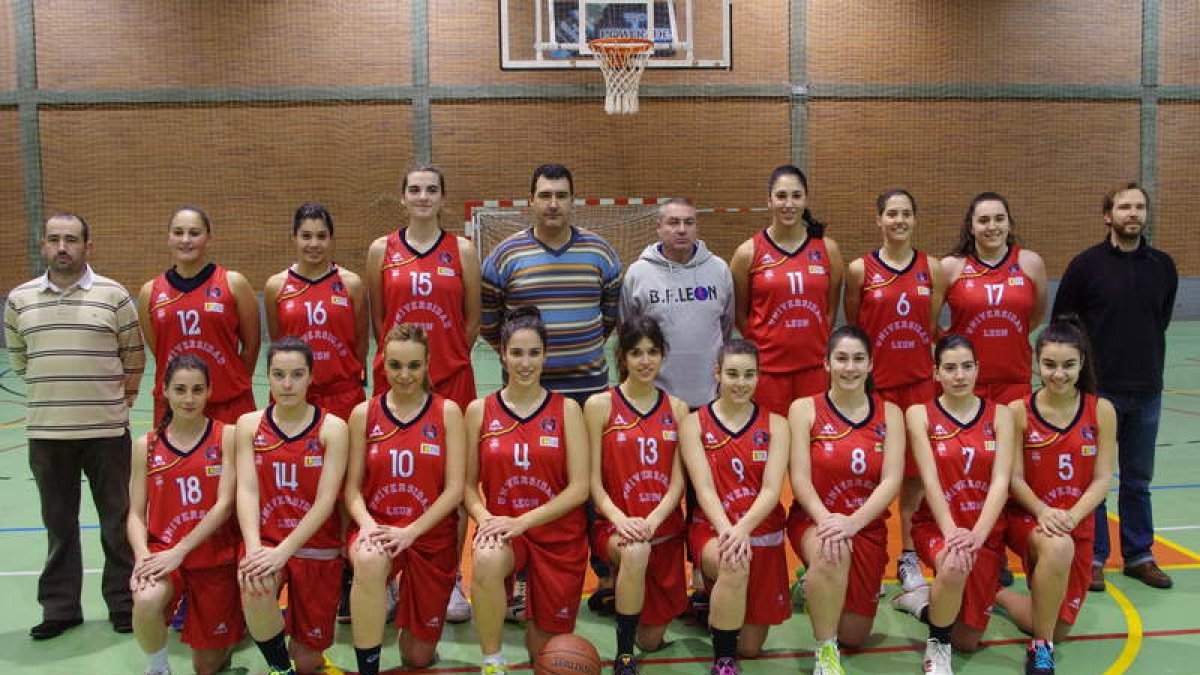Formación del Universidad de León de la 1.ª División Femenina.