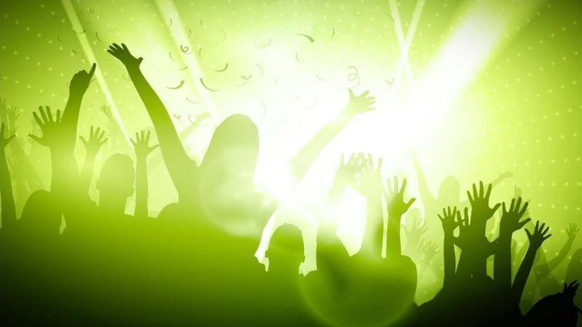 Un láser en una discoteca.