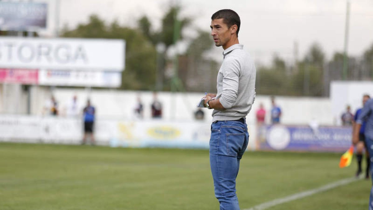 Diego Merino el día de su debut en La Eragudina. F. OTERO