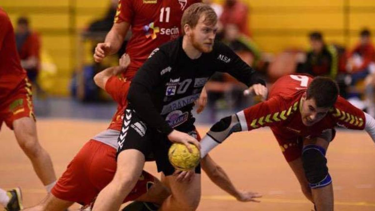 Piñeiro durante el partido ante el Alcobendas.