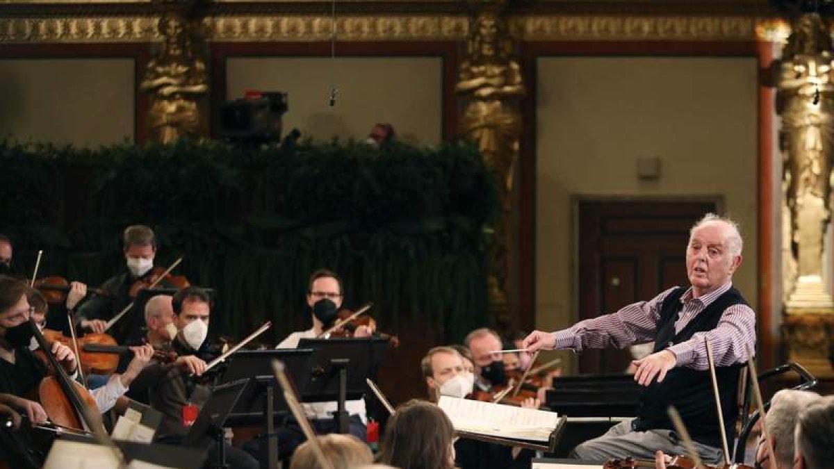 Ensayo de la Filarmónica de Viena para el tradicional Concierto de Año Nuevo de 2022. DIETER NIEGL