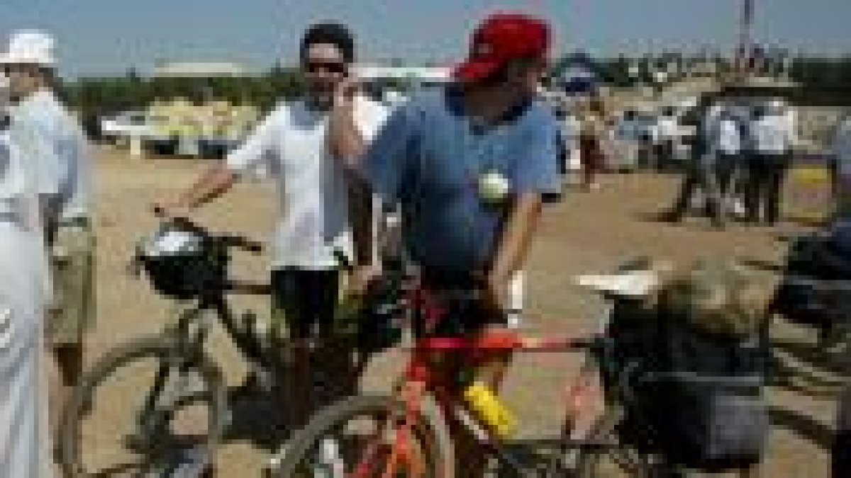 Las bicicletas también fueron protagonistas en la Romería
