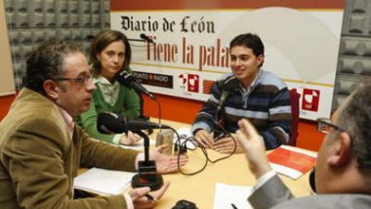 Fernández, Chamorro, la moderadora y Moreno en la tertulia.