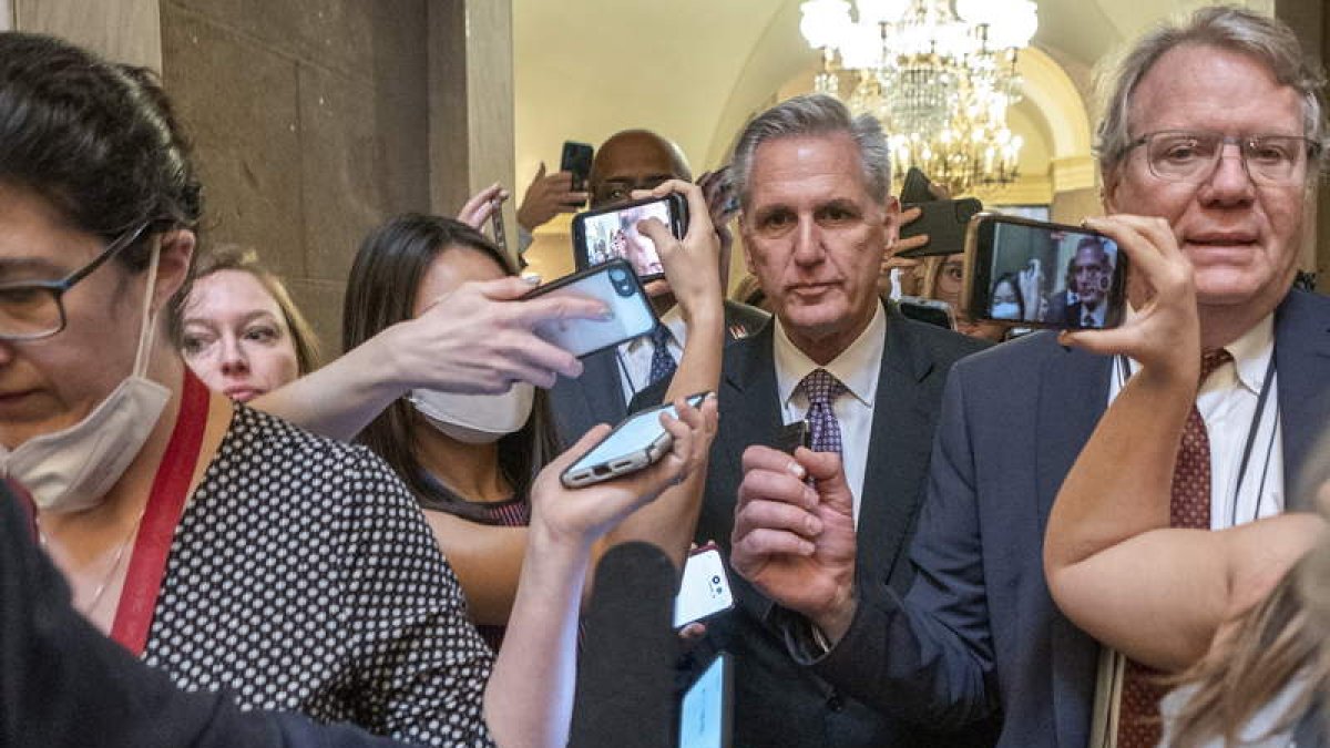 Kevin McCarthy ayer, en el Congreso de EE UU. SHAWN THEW