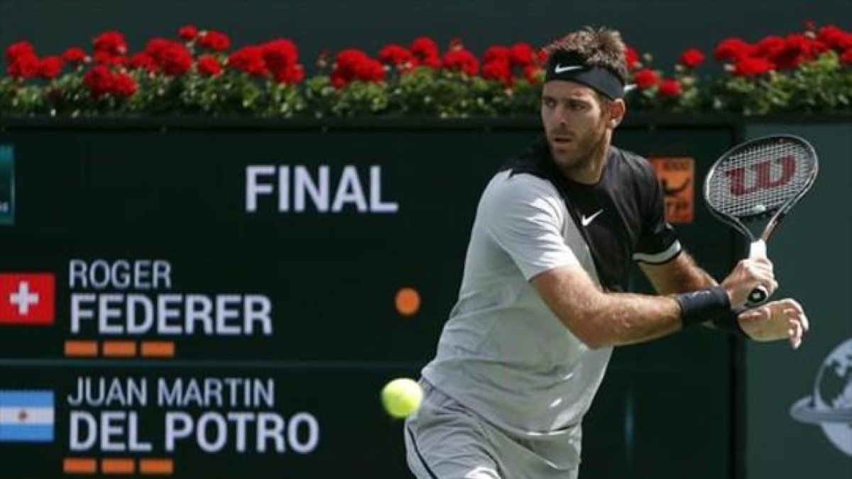 Del Potro gana en Indian Wells al suizo Federer.