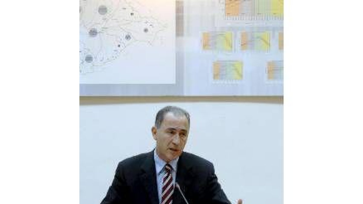 Gato, el martes en Valladolid, donde habló de la campaña de riego