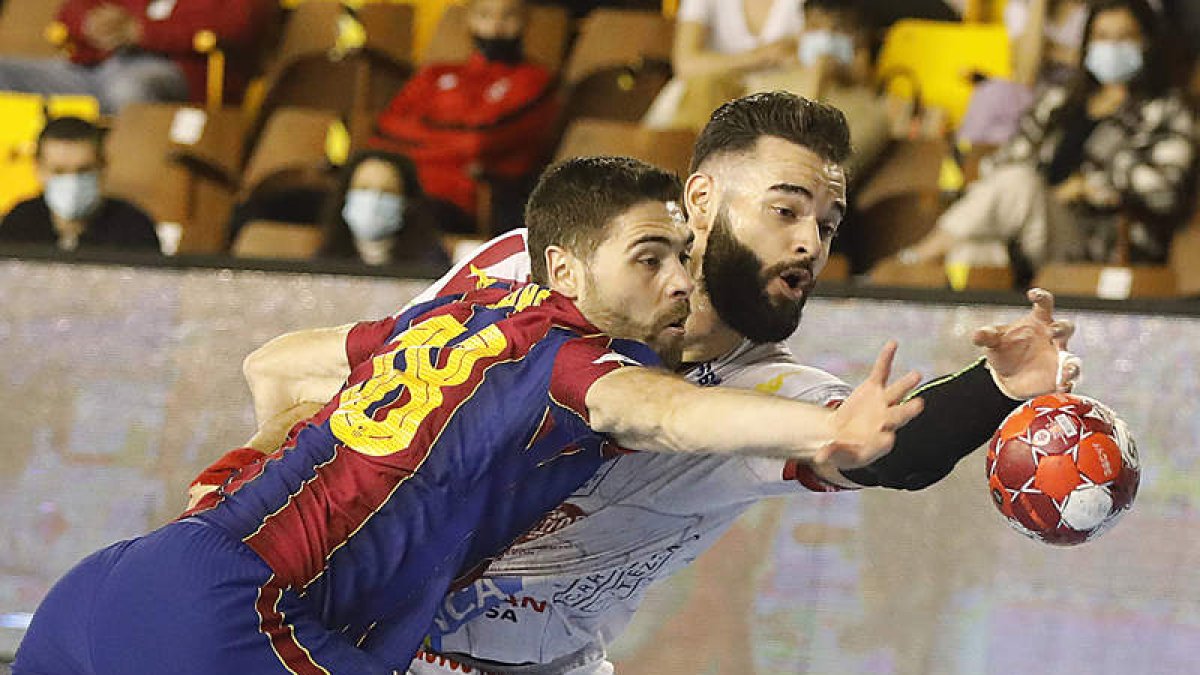 Rubén Marchán completó un partido gris el pasado sábado frente al Barcelona. MARCIANO PÉREZ