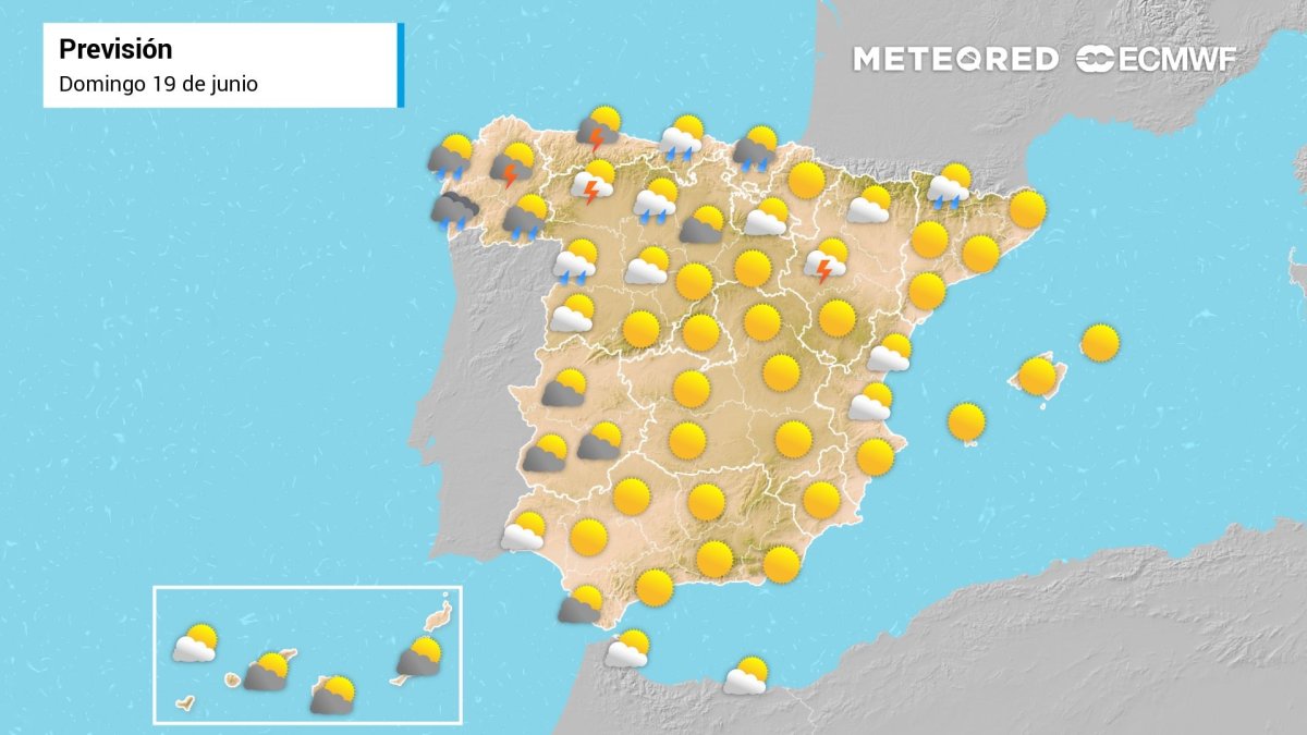 Previsión de Meteored para este domingo. DL