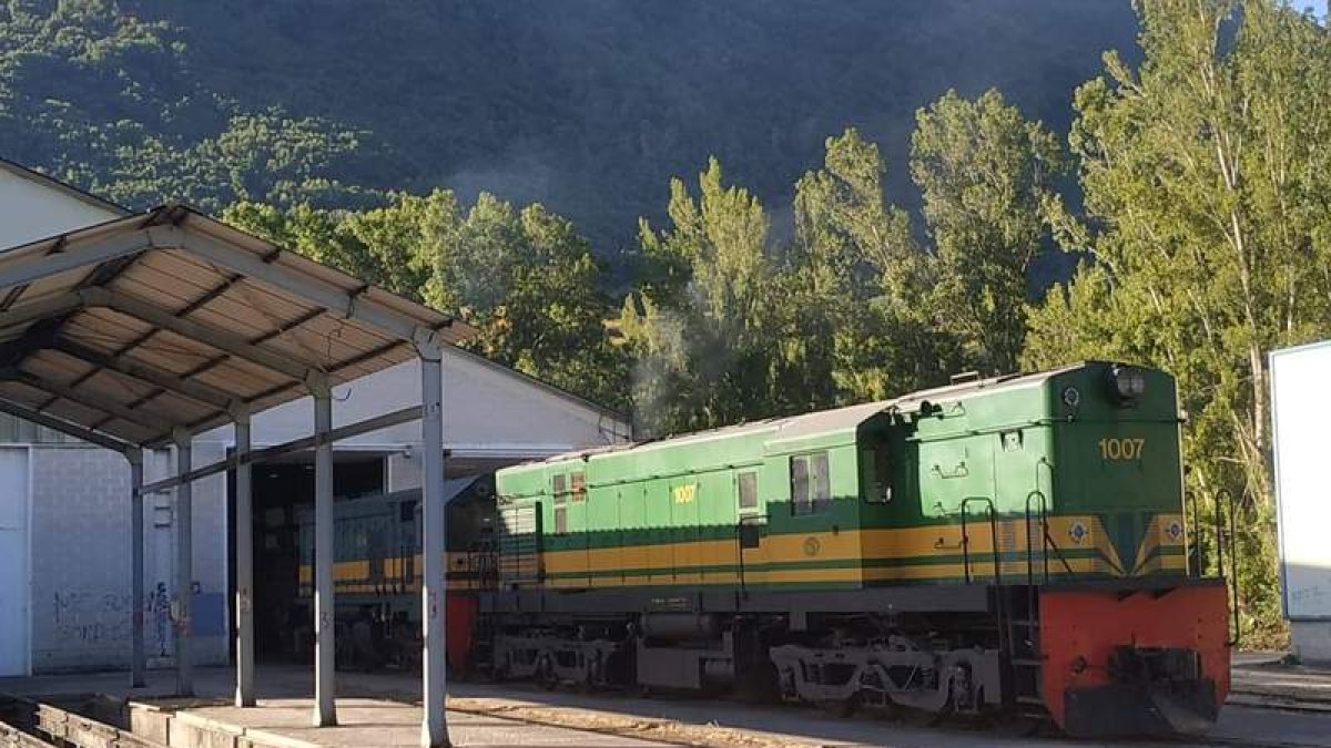 Instalaciones ferroviarias en Villablino. FOTO CEDIDA POR V. GARCIA (ARMF)