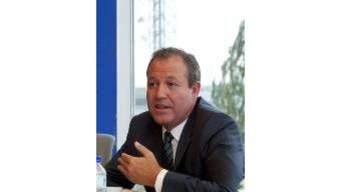 El presidente de Cecale, Jesús Terciado, durante la entrevista con Ical