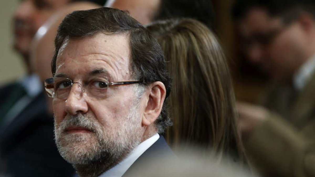 Rajoy en la Moncloa, durante la presentación esta semana de sus planes con las ONG.